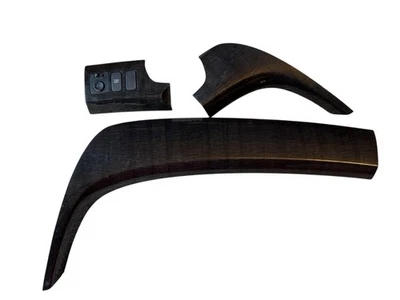 2007-2013 Acura MDX Dash Panel Dark Black Woodgrain Trim 3 Piece Set OEM - Image 1 of 4