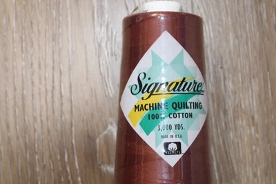 Signature Thread 40 wt Rust 3000 yards Sealed Longarm Quilting Sewing - Image 1 of 4