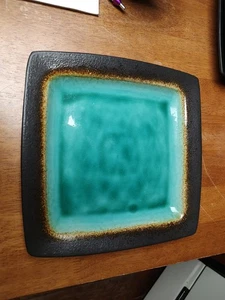 Gibson Elite Ocean Paradise 10.5" Square Dinner Plate - Picture 1 of 3