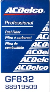ACDELCO Professional Gold Fuel Filter Part Number 88919509 Model Number GF832 - Picture 1 of 2