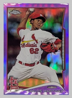 CARLOS MARTINEZ 2014 Topps Chrome PURPLE REFRACTOR #54 St. Louis CARDINALS - Image 1 of 4
