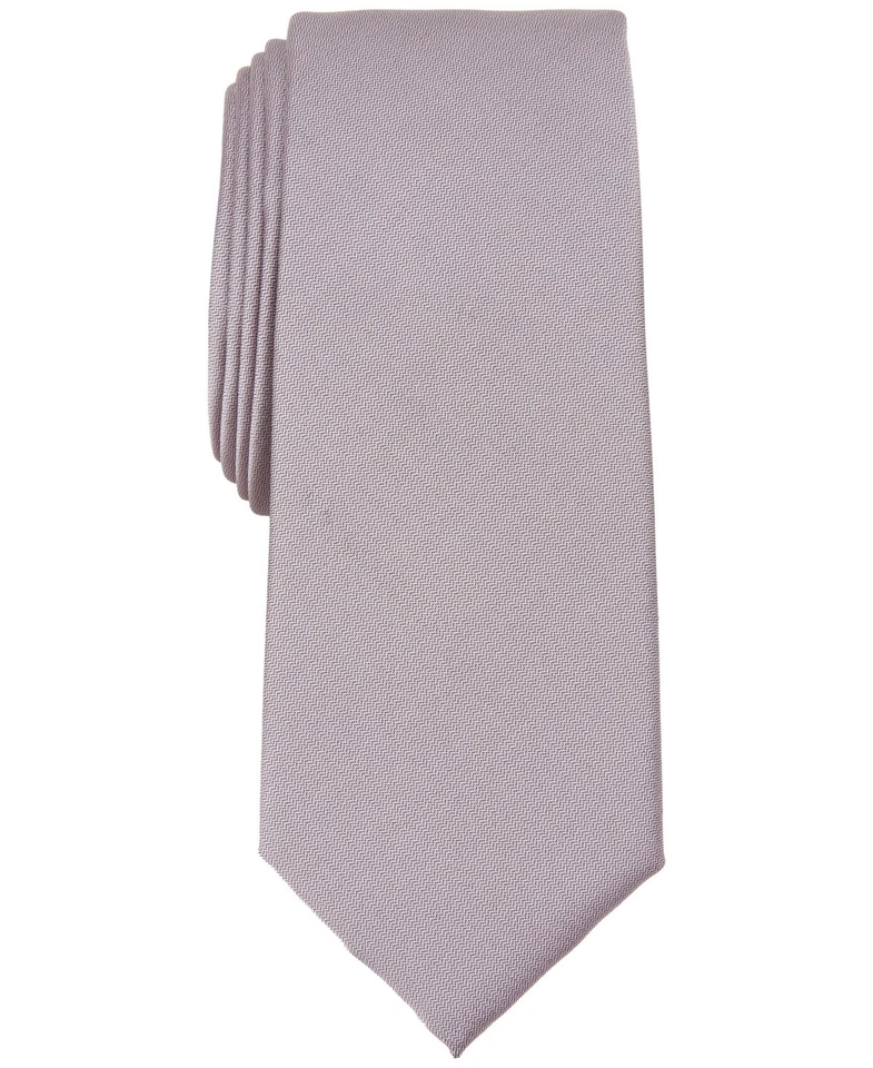 Corbata Alfani para hombre ajustada talla única rosa claro lisa Foto 1 de 1