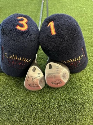 Callaway S2H2 1-Wood/9.5* Driver & 3 Wood/Steel & Graph.RH,W-Mint HCs - Image 1 of 4