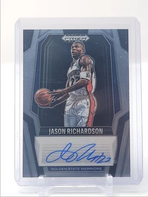 JASON RICHARDSON 2024-25 PANINI PRIZM BLACK SIGNATURE WARRIORS AUTO Q5752 - Image 1 of 2