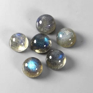 Round Cut Natural Unheated Rainbow Labradolite 6.43ct 6mm 6pcs Lot Gemstone - Picture 1 of 13
