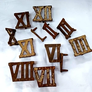 Vintage Cast Iron Roman Numerals / BGL London / Clock Golf #1 - Picture 1 of 9