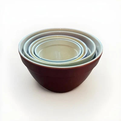 Vintage Caixa e Barril Addison 5 Peças Conjunto de Tigelas de Aninhamento Cerâmica Portugal - Imagem 1 de 4