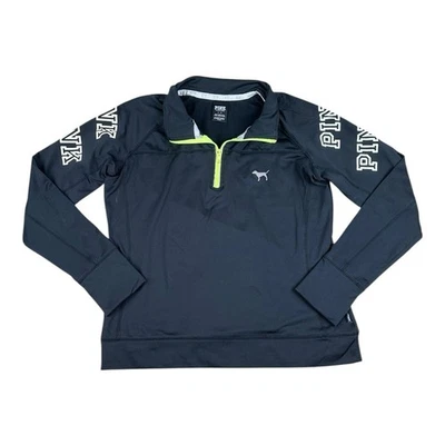 РОЗОВЫЙ женщин большой отражательный длинным рукавом логотип Activewear Топ - Изображение 1 из 4