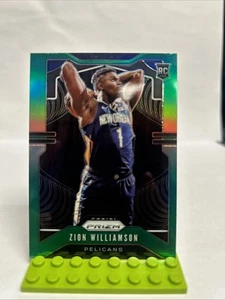 2019-20 Panini Prizm - Rookie Zion Williamson #248 Green Prizm (RC) - Picture 1 of 4