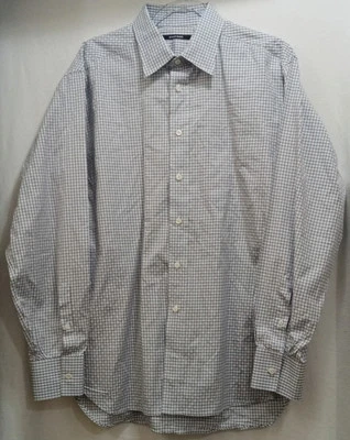 Billy Reid Para Hombre Algodón Azul Claro Marrón A Cuadros Botón LS Bolsillo Personalizado XL Foto 1 de 4