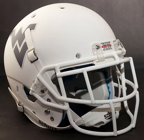 *CUSTOM* WEST VIRGINIA MOUNTAINEERS WVU Schutt XP GAMEDAY Football Helmet w/EGOP Cover