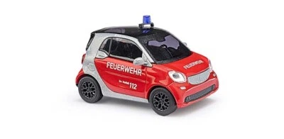 Spur H0 1:87 Busch 50711 Smart Fortwo Coupé »Pompieri« Nuovo OVP - Immagine 1 di 2