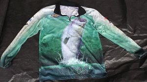 FISHING SHIRT LONG SLEEVE BCF MEDIUM - Picture 1 of 1
