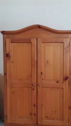 Vintage Large Wooden PINE CABINET Cover