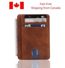 Rfid Blocking Wallet Slim Minimalist Mens Leather Credit Card Holder Best Gift