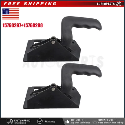 Front Black 2x Interior Door Handle For 1999-2006 Chevrolet Silverado 1500 - Изображение 1 из 4