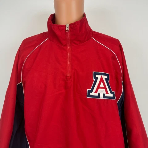 Arizona Wildcats Embroidered Windbreaker Jacket 58 Sports Vtg 90s NCAA College M Cover