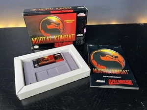 Mortal Kombat Competition SNES 1992 in Box w/ Manual Nintendo No Poster - Picture 1 of 17