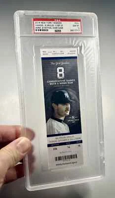 9/25/14 - Derek Jeter Final Walk Off - Full Ticket Stub - PSA Gem Mint 10 - Image 1 of 4