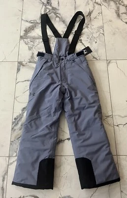 Nuevo con etiquetas Under Armour Niños Rooter Babero Aislado Nieve Pantalones Azul Polvoriento Precio de venta sugerido por el fabricante $100 Foto 1 de 4