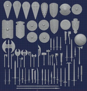 Action Figure - Fantasy Weapon Collection - 1:18, 1:12, 1:10 Scales - Picture 1 of 182