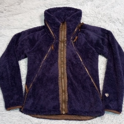 VETEMENTS Kuhl Giacca Donna M Viola Gorpcore Cappotto Cappuccio Imbottito Morbido Fuzzy Accogliente Comodo