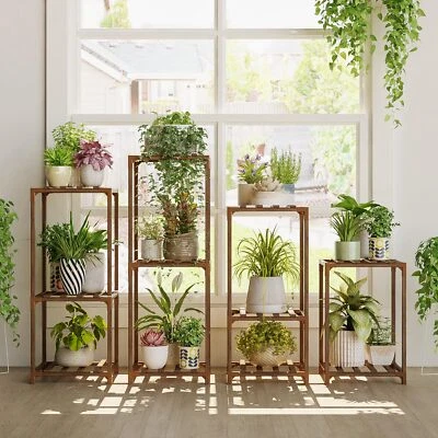 	4 Sets of Package Plant Stands Combo Indoor Outdoor Plants Stands	 - Image 1 of 4