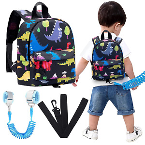 Toddler Harness Backpack Leash, Baby Dinosaur Backpacks with anti Lost