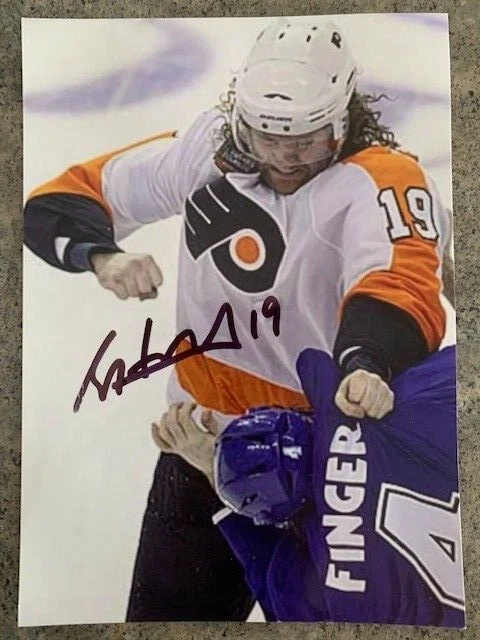 FOTO DE LUCHA FIRMADA AUTOGRAFIADA POR SCOTT HARTNELL PHILADELPHIA FLYERS 5X7 #2 Foto 1 de 1