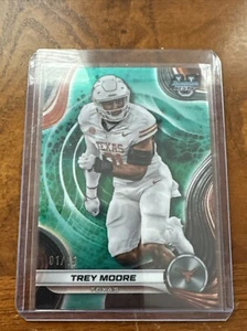 2024 Bowman Best U Trey Moore Teal Geometric Refractor #1/15 Longhorns - Picture 1 of 2