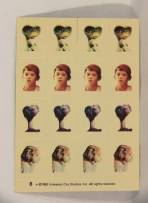 E.T. The Extra-Terrestrial 1982 Card Sticker #8 E.T. - Elliot - Gertie L018122 - Image 1 of 4
