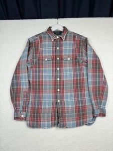 Ralph Lauren schwer dick Flanell kariert - Herren Medium - rot blau - Bild 1 von 17