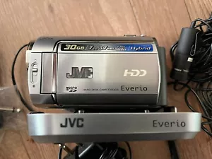 JVC Everio GZ-MG335HU 30GB Hard Disk Camcorder Silver Bag & Charger + - Picture 1 of 11