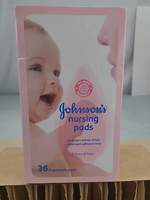 1x Almohadillas de Enfermería Johnson's 36 Almohadillas Desechables Forma de Contorno Tira Adhesiva Sellada Foto 1 de 4