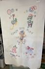 Vintage Baby Quilt-Cross Stitch 54x33 from 1972