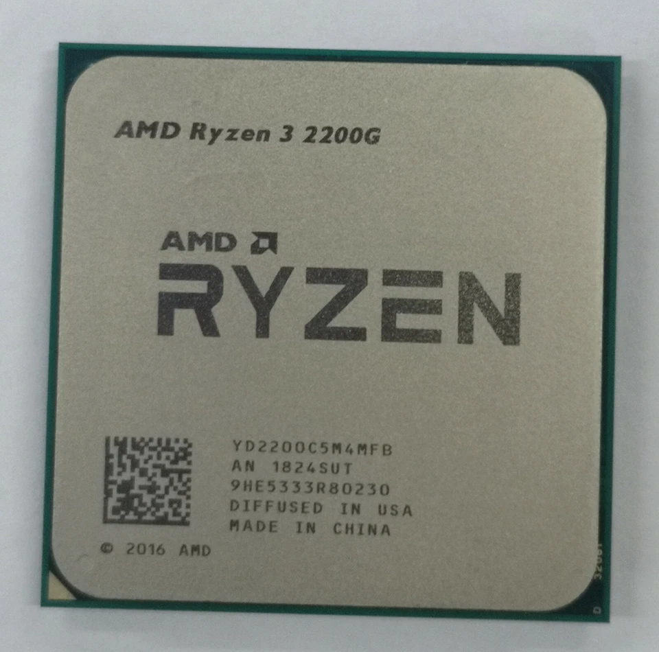 AMD Ryzen 3 2200G Desktop Processor APU R3 Socket AM4 YD2200C5M4MFB - Image 1 of 3