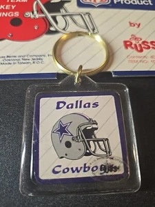 Dallas Cowboys Portachiavi Vintage Russ Prodotto Ufficiale con Licenza - Foto 1 di 1