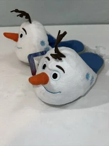 Pantofole morbide peluche Disney Frozen II Olaf unisex bambini taglia 4 nuove con etichetta - Foto 1 di 8
