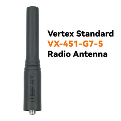 Vertex Standard VX-451-G7-5 Two-Way Radio w/UHF-R2 Antenna Vertex Radio Antenna - Image 1 of 4