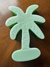 Large Palm Tree Plastic Storage 9 Section TupperWare Style Serving Tray & Lid
