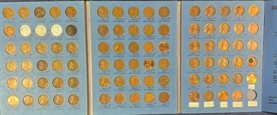 LINCOLN CENTS COMPLETE SET 1941-1974 WHITMANS BOOK 9030 (70+ COINS) #1012 - Image 1 of 4
