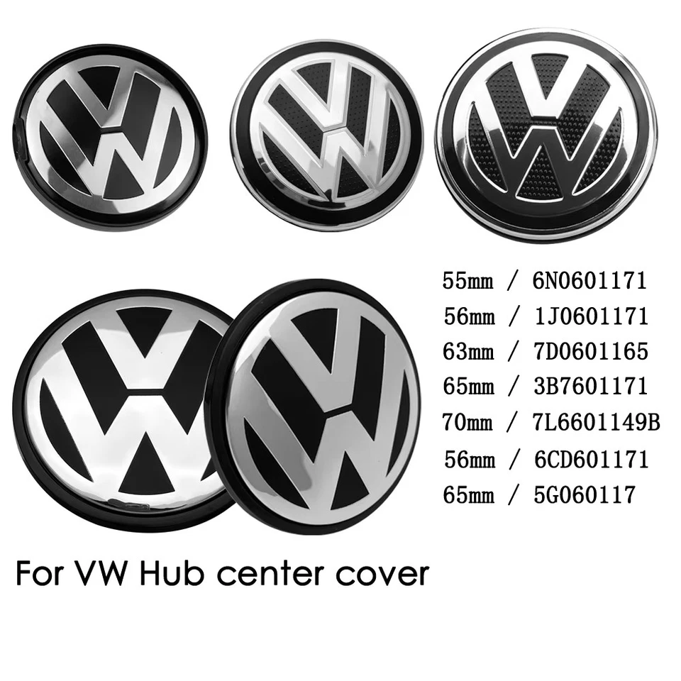 Set 4Pcs Coprimozzo Auto VW Polo Golf Jetta Bora Passat Tiguan Lavida Santana - Image 1 of 4