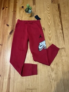 Jordan Big Boys Jumpman Classic Fleece Joggers Gym Red / Large Size 12-13 - Picture 1 of 11