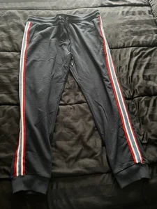 ASOS Herren Jogginghose Sweatpants Größe 3XL Blau Rot Weiß Und Blau Gestreift Neu - Bild 1 von 2