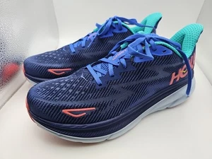 Hoka One One Clifton 9 Womens Shoes Sz 9.5 B Running Bellwether Blue Sneaker NIB - Picture 1 of 9