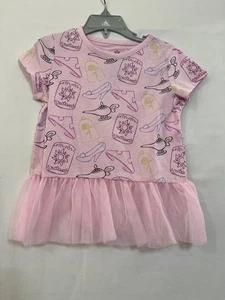 New Disney Princess Icon T Shirt Girls Pink U pick - Picture 1 of 4