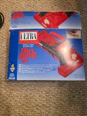 Dirt Devil Ultra Hand Handheld Corded Vacuum Model 08230 4amp Red TestedNew Belt - Image 1 of 4