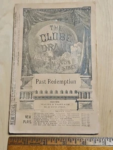 1876 The Globe Drama George Baker (Melville) "PAST REDEMPTION" Playwright Script - Picture 1 of 13