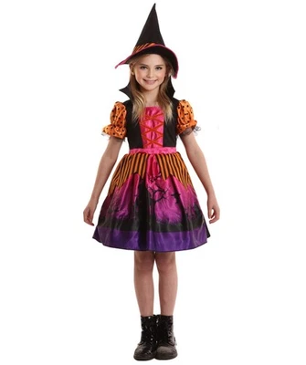 Disfraz de bruja Hocus Pocus para adolescentes varios colores | Vestido en capas con gorra Foto 1 de 4