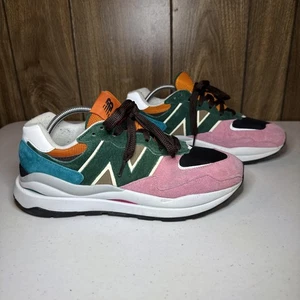 New Balance 57/40 ‘Pink Lemonade Green Black Orange Size 10D Used - Picture 1 of 12